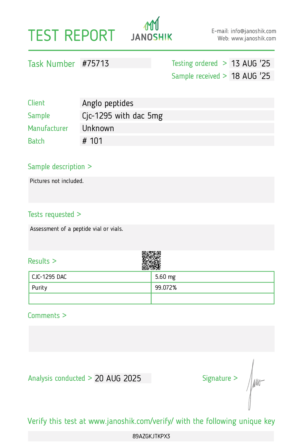 CJC-1295 with DAC – 5mg